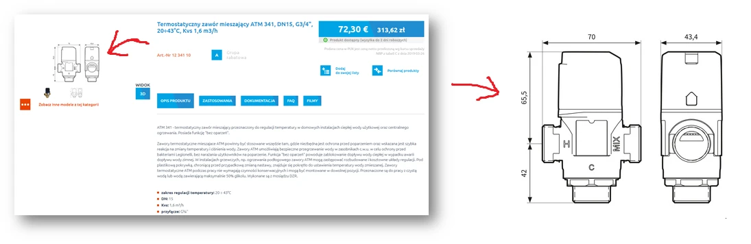 zdjęcia techniczne produktów