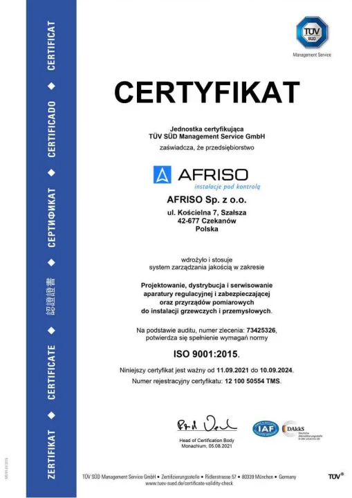 ISO 9001:2015 (2021 r.)