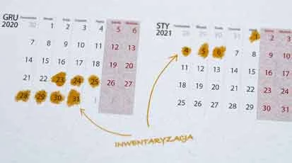 Inwentaryzacja w AFRISO w dniach 23.12.2020 - 06.01.2021
