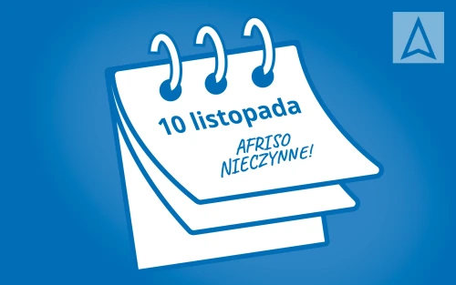 10 listopada AFRISO nieczynne