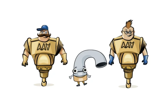 Ekipa, która trzyma instalację w ryzach